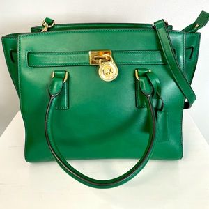Michael Kors Leather Belted Satchel